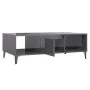 Couchtisch aus glänzend grauem Sperrholz, 103,5 x 60 x 35 cm von vidaXL, Couchtisch - Ref: Foro24-806030, Preis: 49,22 €, Rab...