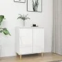 Sideboard und Beine aus glänzend weißem Sperrholz, 60 x 35 x 70 cm von vidaXL, Sideboards - Ref: Foro24-806073, Preis: 74,35 ...