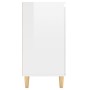 Aparador y patas madera contrachapada blanco brillo 60x35x70 cm de vidaXL, Aparadores - Ref: Foro24-806073, Precio: 78,15 €, ...