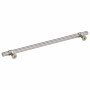 Tiradores para armarios 5 uds acero inoxidable plateado 224 mm
