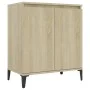 Aparador de madera contrachapada color roble Sonoma 60x35x70 cm de vidaXL, Aparadores - Ref: Foro24-806079, Precio: 59,28 €, ...