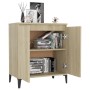Aparador de madera contrachapada color roble Sonoma 60x35x70 cm de vidaXL, Aparadores - Ref: Foro24-806079, Precio: 61,71 €, ...