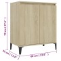 Aparador de madera contrachapada color roble Sonoma 60x35x70 cm de vidaXL, Aparadores - Ref: Foro24-806079, Precio: 61,71 €, ...