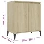 Sideboard aus Sonoma-Eichensperrholz, 60 x 35 x 70 cm von vidaXL, Sideboards - Ref: Foro24-806079, Preis: 59,28 €, Rabatt: %