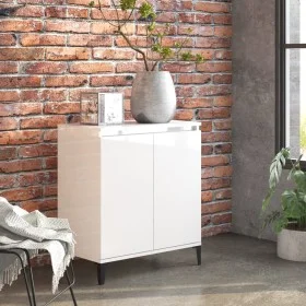 Hochglanzweißes Sperrholz-Sideboard 60x35x70 cm von vidaXL, Sideboards - Ref: Foro24-806082, Preis: 67,34 €, Rabatt: %