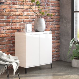Hochglanzweißes Sperrholz-Sideboard 60x35x70 cm von vidaXL, Sideboards - Ref: Foro24-806082, Preis: 68,18 €, Rabatt: %