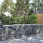 Cesta de gaviones con cubierta hierro galvanizado 200x50x50 cm