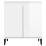 Hochglanzweißes Sperrholz-Sideboard 60x35x70 cm von vidaXL, Sideboards - Ref: Foro24-806082, Preis: 68,18 €, Rabatt: %