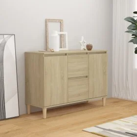 Engineered wood sideboard in Sonoma oak 101x35x70 cm by vidaXL, Sideboards - Ref: Foro24-806106, Price: 92,64 €, Discount: %