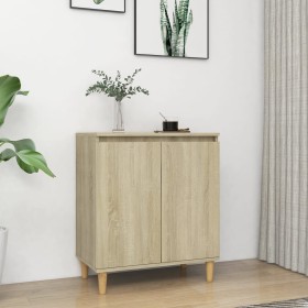 Aparador con patas madera contrachapada roble Sonoma 60x35x70cm de vidaXL, Aparadores - Ref: Foro24-806070, Precio: 66,34 €, ...