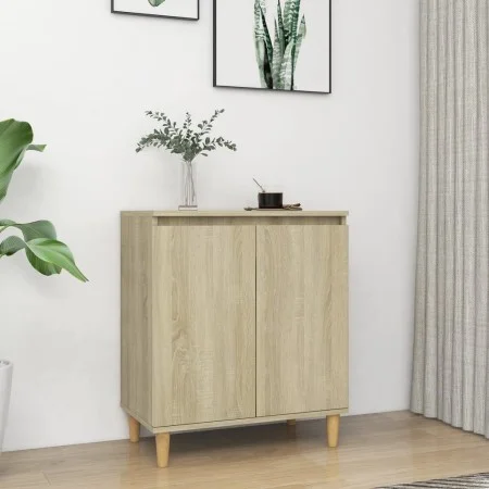 Aparador con patas madera contrachapada roble Sonoma 60x35x70cm de vidaXL, Aparadores - Ref: Foro24-806070, Precio: 65,42 €, ...