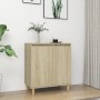 Sideboard mit Beinen aus Sonoma-Eichensperrholz, 60 x 35 x 70 cm von vidaXL, Sideboards - Ref: Foro24-806070, Preis: 66,25 €,...