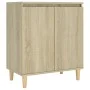 Aparador con patas madera contrachapada roble Sonoma 60x35x70cm de vidaXL, Aparadores - Ref: Foro24-806070, Precio: 65,42 €, ...
