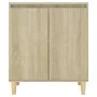 Aparador con patas madera contrachapada roble Sonoma 60x35x70cm de vidaXL, Aparadores - Ref: Foro24-806070, Precio: 65,42 €, ...