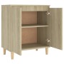 Sideboard mit Beinen aus Sonoma-Eichensperrholz, 60 x 35 x 70 cm von vidaXL, Sideboards - Ref: Foro24-806070, Preis: 66,25 €,...