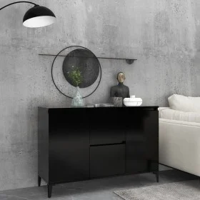 Schwarzes Sperrholz-Sideboard 104x35x70 cm von vidaXL, Sideboards - Ref: Foro24-806113, Preis: 90,75 €, Rabatt: %