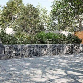 Cesta de gaviones con cubierta hierro galvanizado 700x50x50 cm