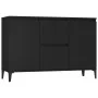 Schwarzes Sperrholz-Sideboard 104x35x70 cm von vidaXL, Sideboards - Ref: Foro24-806113, Preis: 90,75 €, Rabatt: %