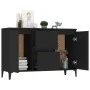 Schwarzes Sperrholz-Sideboard 104x35x70 cm von vidaXL, Sideboards - Ref: Foro24-806113, Preis: 90,75 €, Rabatt: %