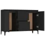 Schwarzes Sperrholz-Sideboard 104x35x70 cm von vidaXL, Sideboards - Ref: Foro24-806113, Preis: 90,75 €, Rabatt: %