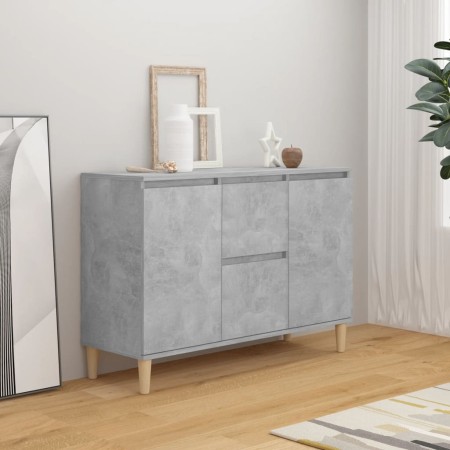 Aparador madera de ingeniería gris hormigón 101x35x70 cm de vidaXL, Aparadores - Ref: Foro24-806107, Precio: 92,94 €, Descuen...
