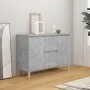 Concrete gray engineered wood sideboard 101x35x70 cm by vidaXL, Sideboards - Ref: Foro24-806107, Price: 86,42 €, Discount: %