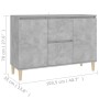 Aparador madera de ingeniería gris hormigón 101x35x70 cm de vidaXL, Aparadores - Ref: Foro24-806107, Precio: 92,94 €, Descuen...