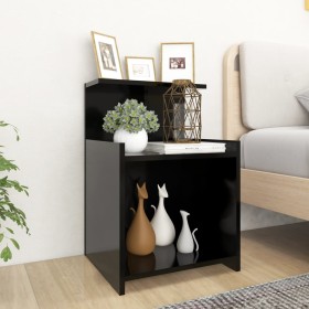 Schwarzer Nachttisch aus Sperrholz, 40 x 35 x 60 cm von vidaXL, Nachttische - Ref: Foro24-806177, Preis: 34,70 €, Rabatt: %