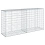Cesta de gaviones con cubierta hierro galvanizado 200x50x100 cm