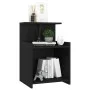 Schwarzer Nachttisch aus Sperrholz, 40 x 35 x 60 cm von vidaXL, Nachttische - Ref: Foro24-806177, Preis: 34,30 €, Rabatt: %