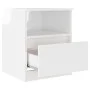 Nachttisch aus glänzend weißem Sperrholz, 40 x 40 x 50 cm von vidaXL, Nachttische - Ref: Foro24-806169, Preis: 43,96 €, Rabat...