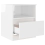Nachttisch aus glänzend weißem Sperrholz, 40 x 40 x 50 cm von vidaXL, Nachttische - Ref: Foro24-806169, Preis: 44,59 €, Rabat...