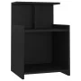 Mesitas de noche 2 uds madera contrachapada negro 40x35x60 cm de vidaXL, Mesitas de noche - Ref: Foro24-806178, Precio: 53,65...