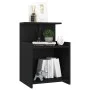 Mesitas de noche 2 uds madera contrachapada negro 40x35x60 cm de vidaXL, Mesitas de noche - Ref: Foro24-806178, Precio: 53,65...