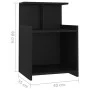Mesitas de noche 2 uds madera contrachapada negro 40x35x60 cm de vidaXL, Mesitas de noche - Ref: Foro24-806178, Precio: 53,65...