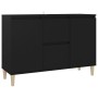 Aparador de madera ingeniería negro 101x35x70 cm de vidaXL, Aparadores - Ref: Foro24-806104, Precio: 91,39 €, Descuento: %