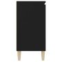 Aparador de madera ingeniería negro 101x35x70 cm de vidaXL, Aparadores - Ref: Foro24-806104, Precio: 91,39 €, Descuento: %