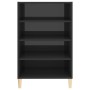 Aparador de madera contrachapada gris brillante 57x35x90 cm de vidaXL, Aparadores - Ref: Foro24-806129, Precio: 43,86 €, Desc...