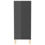 Aparador de madera contrachapada gris brillante 57x35x90 cm de vidaXL, Aparadores - Ref: Foro24-806129, Precio: 43,86 €, Desc...