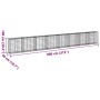 Cesta de gaviones con cubierta hierro galvanizado 800x50x100 cm