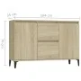 Aparador madera contrachapada color roble Sonoma 104x35x70 cm de vidaXL, Aparadores - Ref: Foro24-806115, Precio: 96,26 €, De...