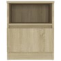 Mesitas de noche 2 uds contrachapada roble Sonoma 40x40x50 cm de vidaXL, Mesitas de noche - Ref: Foro24-806164, Precio: 63,03...