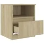 Nightstands 2 pcs Sonoma oak plywood 40x40x50 cm by vidaXL, Nightstands - Ref: Foro24-806164, Price: 62,50 €, Discount: %