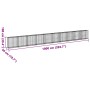 Cesta de gaviones con cubierta hierro galvanizado 1000x50x100cm