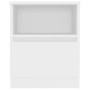 Mesita de noche blanco madera contrachapada 40x40x50 cm de vidaXL, Mesitas de noche - Ref: Foro24-806157, Precio: 47,42 €, De...
