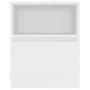 Weißer Nachttisch aus Sperrholz, 40 x 40 x 50 cm von vidaXL, Nachttische - Ref: Foro24-806157, Preis: 46,83 €, Rabatt: %