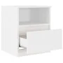 Weißer Nachttisch aus Sperrholz, 40 x 40 x 50 cm von vidaXL, Nachttische - Ref: Foro24-806157, Preis: 46,83 €, Rabatt: %