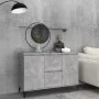Concrete gray plywood sideboard 104x35x70 cm by vidaXL, Sideboards - Ref: Foro24-806116, Price: 90,85 €, Discount: %
