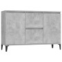 Betongraues Sperrholz-Sideboard 104x35x70 cm von vidaXL, Sideboards - Ref: Foro24-806116, Preis: 96,69 €, Rabatt: %