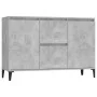 Concrete gray plywood sideboard 104x35x70 cm by vidaXL, Sideboards - Ref: Foro24-806116, Price: 90,85 €, Discount: %